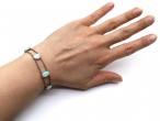 Antique Platinum & Water Opal Double Chain Bracelet