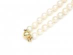 Cultured pearl necklace with 18kt yellow gold clasp