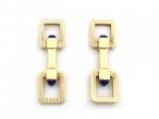 Piaget 18kt Yellow Gold & Lapis Lazuli Stirrup Cufflinks