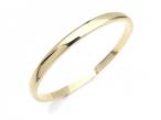 Vintage rounded solid slave bangle in 9kt yellow gold