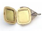 Art Nouveau sapphire, diamond and enamel cushion shape locket
