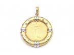 1999 American Liberty coin pendant in 18kt two tone gold