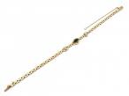 Antique 15kt yellow gold cabochon sapphire and diamond bracelet