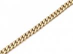 Vintage yellow gold close filed curb link bracelet