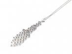 Vintage Chandelier pendant set with diamonds in 18kt white gold