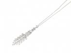 Vintage Chandelier pendant set with diamonds in 18kt white gold