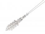 Vintage Chandelier pendant set with diamonds in 18kt white gold