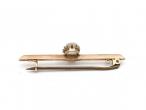 Victorian moonstone bar brooch in 9kt yellow gold