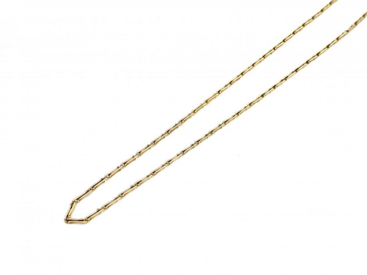 Antique hayseed 15kt yellow gold chain