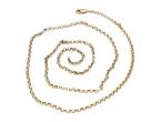 Vintage 9kt yellow gold belcher chain