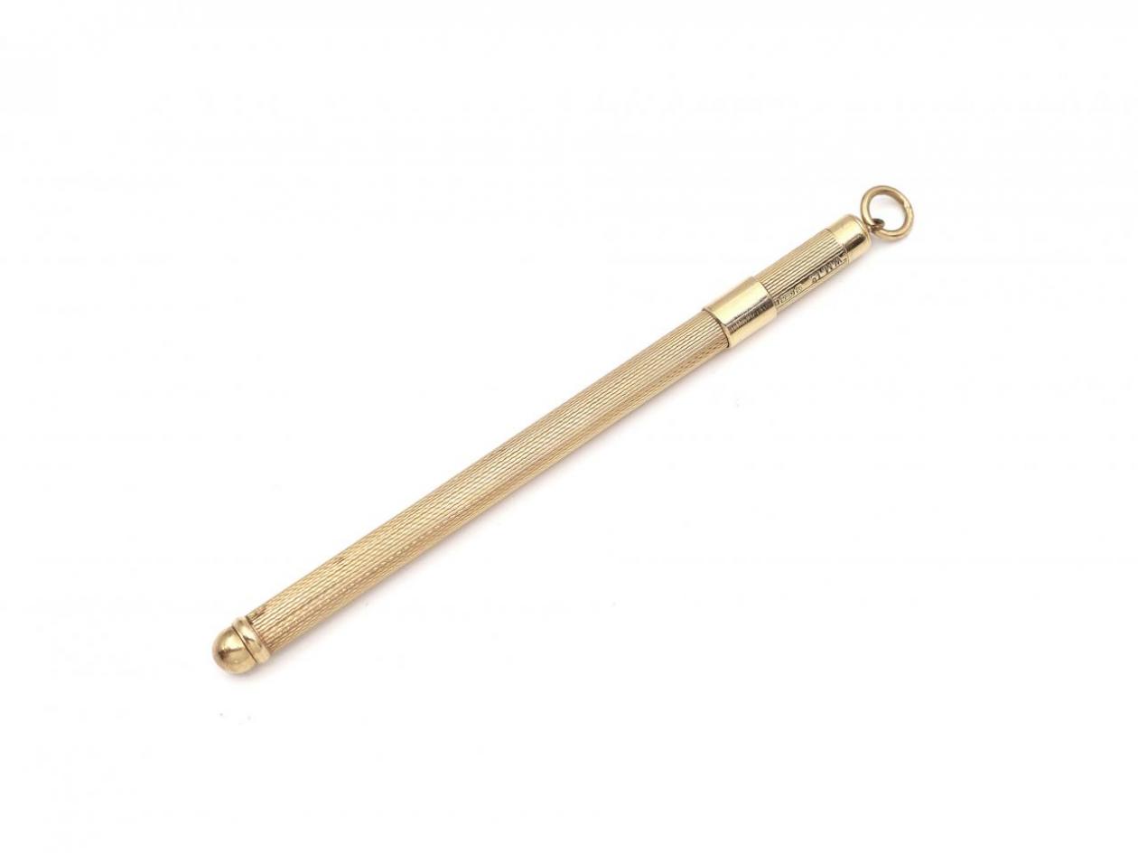 Vintage 9kt Yellow Gold Cocktail Swizzle Stick