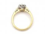 Vintage 0.75cts diamond solitaire in 18kt yellow gold