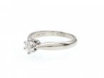 Vintage 0.40cts round brilliant cut diamond solitaire ring