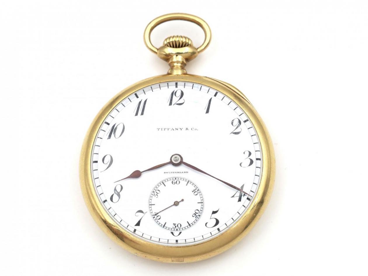 Tiffany & Co. 18kt yellow gold pocket watch, circa 1915