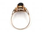 Vintage cat's eye quartz dress ring in 14kt rose gold