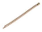 Antique 10kt gold hollow curb link bracelet