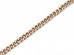 Antique 10kt gold hollow curb link bracelet