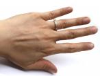 Princess and baguette cut diamond half eternity in 18kt yellow gold