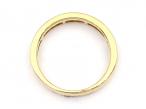 Princess and baguette cut diamond half eternity in 18kt yellow gold