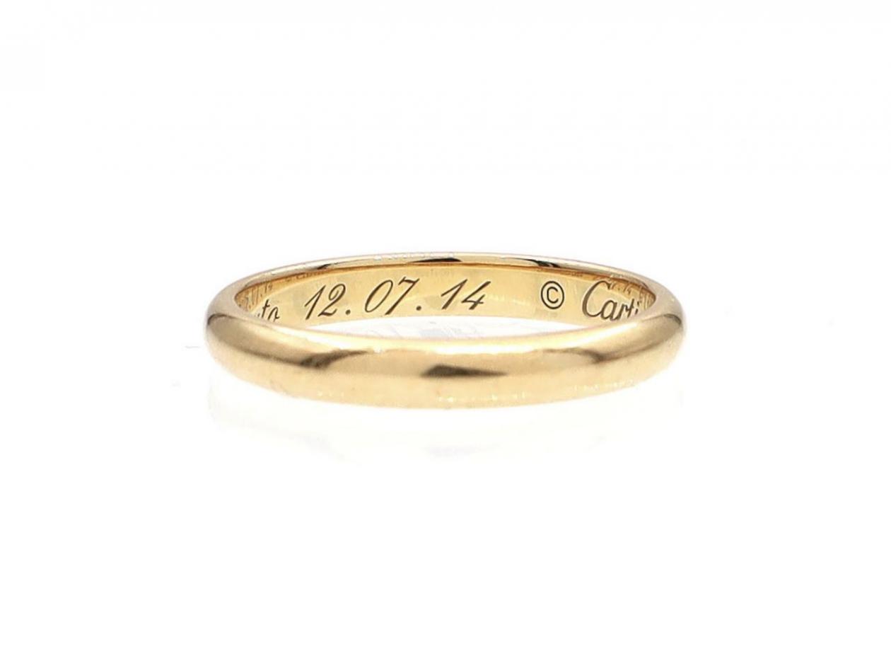 Cartier 18kt yellow gold wedding band