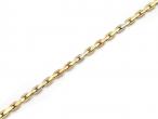 Retro flat belcher link bracelet in 18kt tri-gold