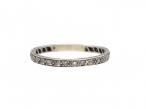 Art Deco platinum and diamond eternity ring