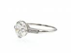 Art Deco 2.03ct Round Old European Cut Diamond Solitaire Ring