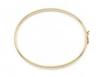 Vintage hollow flex bangle in 9kt yellow gold