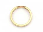 18kt yellow gold shaped wedding ring