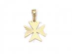 Vintage Maltese cross pendant in 9kt yellow gold