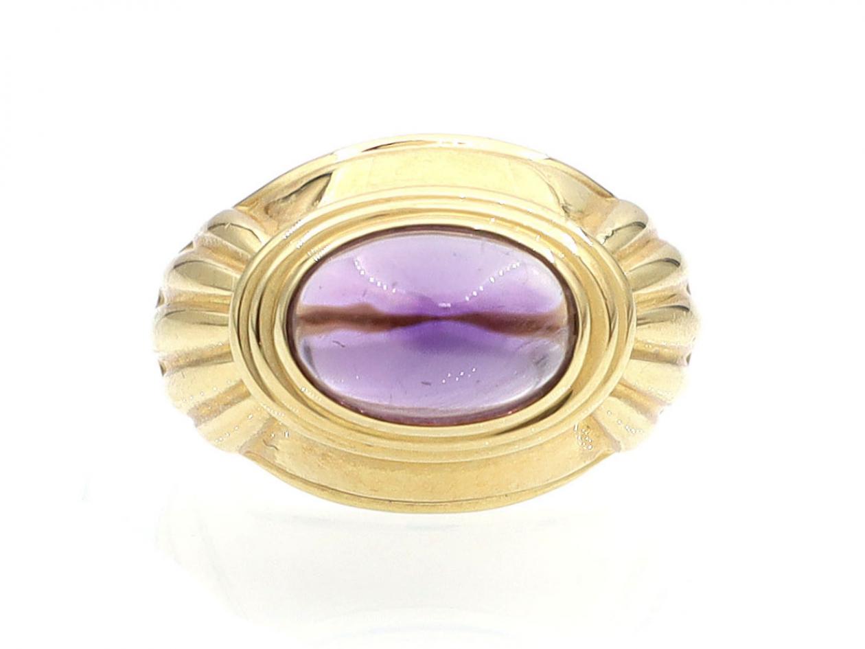 Boucheron Jaipur collection amethyst ring in 18kt yellow gold