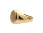 Vintage oval signet ring in 9kt yellow gold