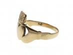 Retro 9kt yellow gold Claddagh ring