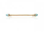 Retro aquamarine bar brooch