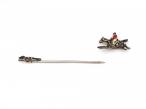 Mappin & Webb diamond horse and fox pin