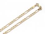 Italian 9kt yellow gold Figaro link chain
