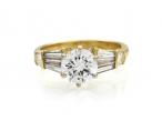 1950s 1.10ct diamond solitaire engagement ring