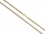 Italian 9kt yellow gold close curb chain