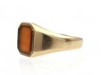 1940s carnelian signet ring in 9kt yellow gold
