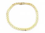 1980s 9kt yellow gold watch bracelet link necklace