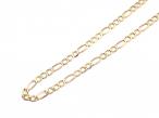 Vintage 9kt yellow gold Figaro link chain