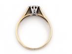 1980s illusion set diamond solitaire engagement ring