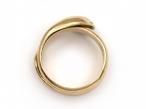 1917 diamond set serpent ring in 18kt yellow gold