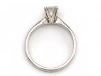Diamond solitaire engagement ring in 18kt white gold