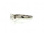 Diamond solitaire engagement ring in 18kt white gold