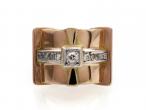 1940s diamond set cocktail ring in 18kt gold