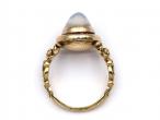 Belle Epoque Moonstone & Ruby Target Ring in 18kt Gold