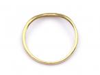 18kt yellow gold diamond set curved wedding ring