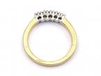 0.30ct five stone diamond ring in 18kt yellow gold
