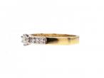 18kt yellow gold diamond solitaire engagement ring